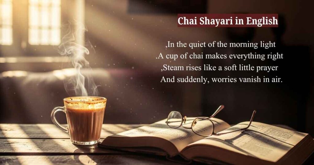 Chai Shayari in English