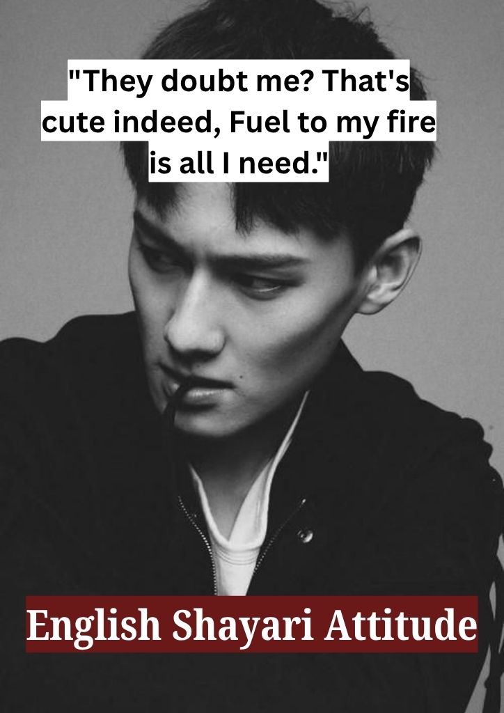 English Shayari Attitude