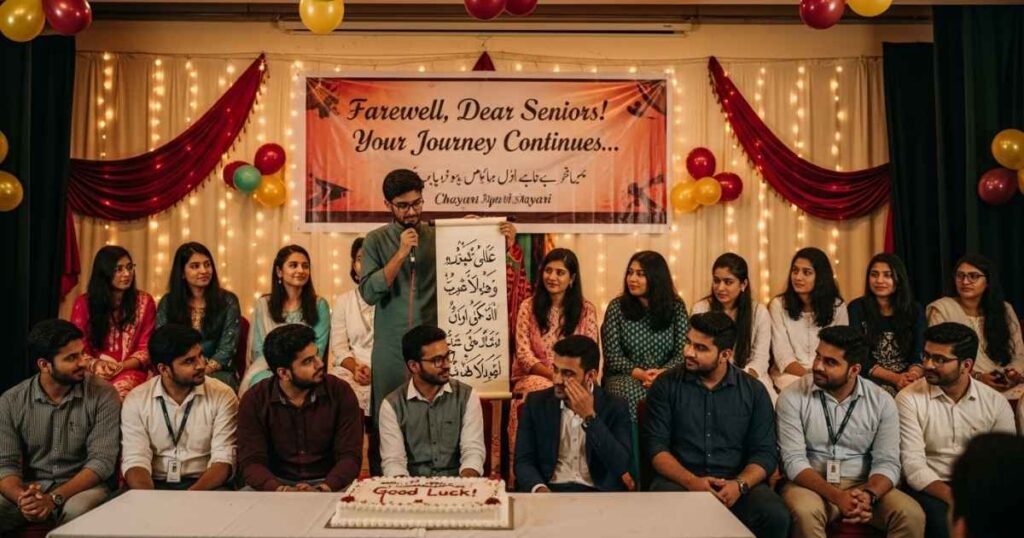 Farewell Shayari for Seniors by Juniors