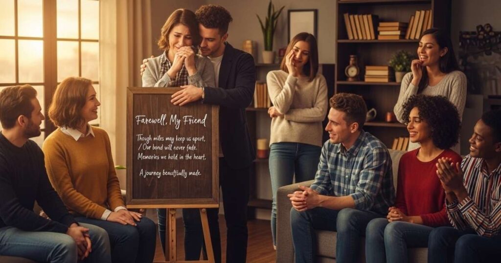 Farewell Shayari in English with reaction