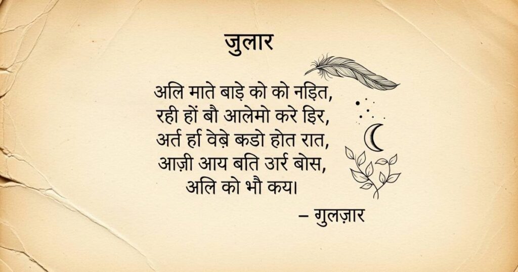 Gulzar Shayari on Love in Hindi