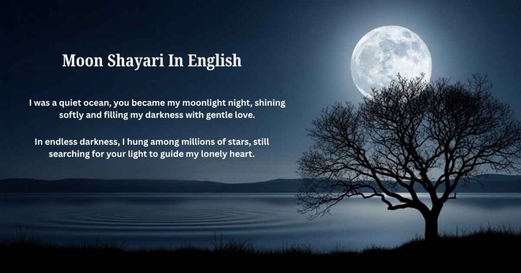 Moon Shayari In English