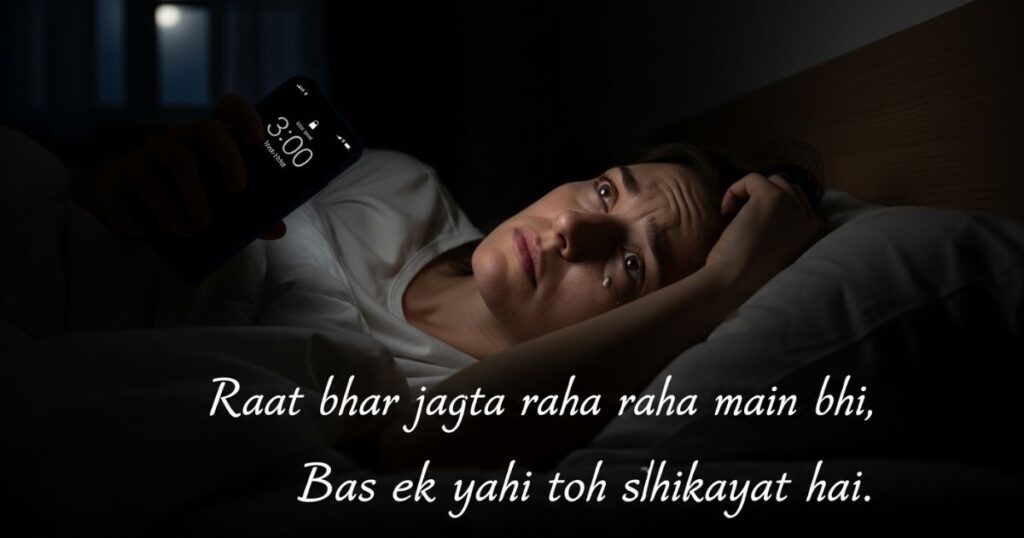 Raat Bhar Neend Nahi Aati Shayari