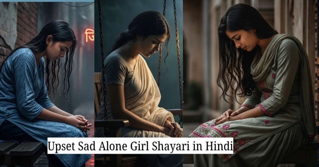 Upset Sad Alone Girl Shayari in Hindi