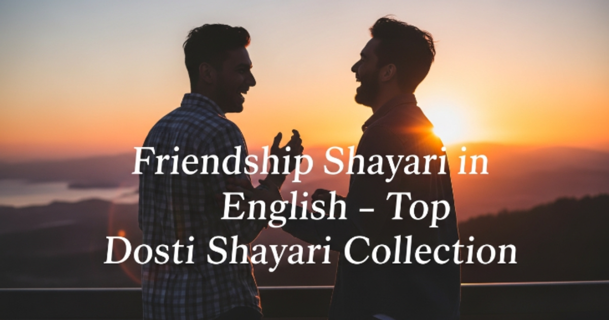 friendship shayari in English